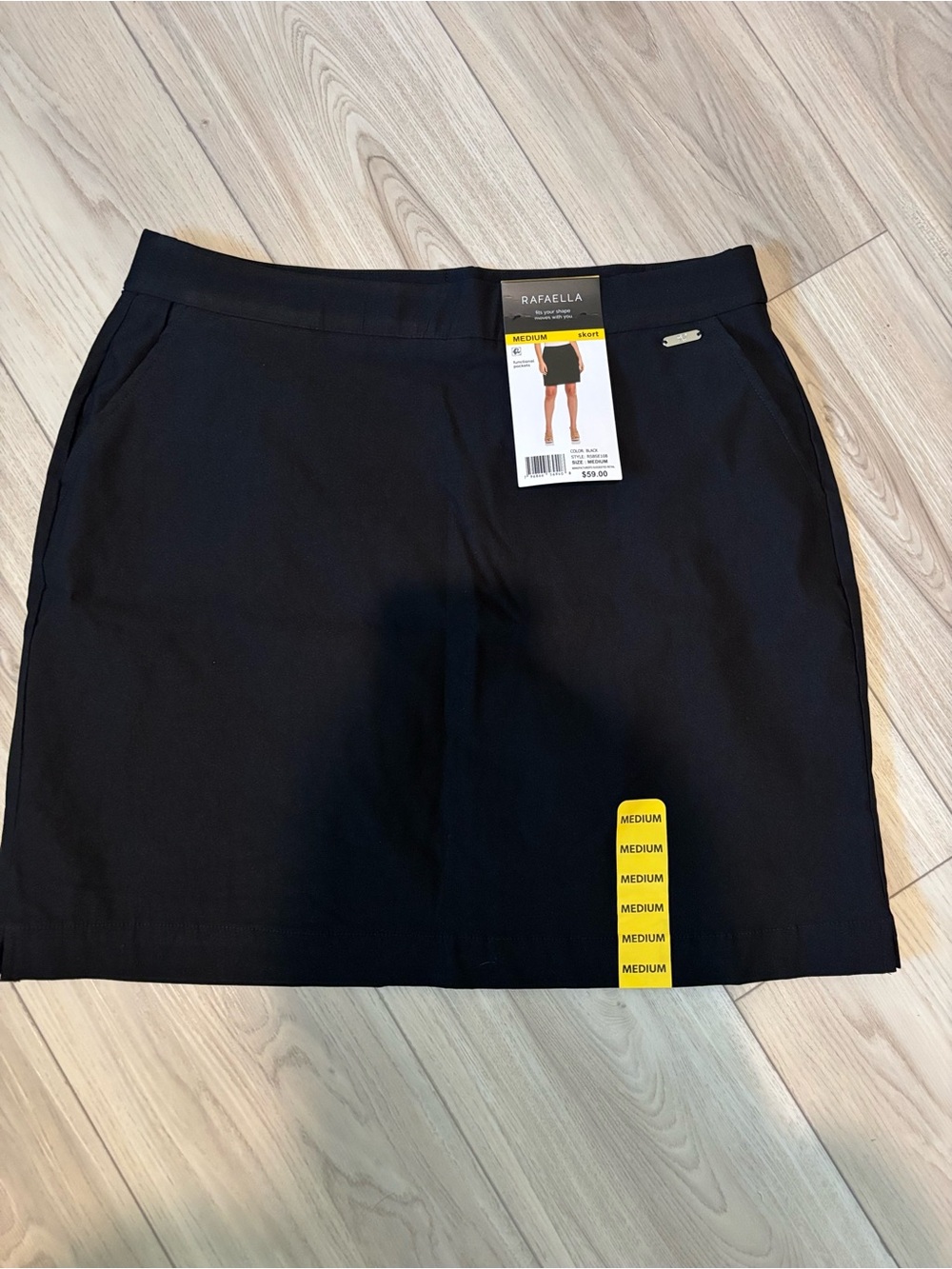 Rafaella Black Straight short Skirt